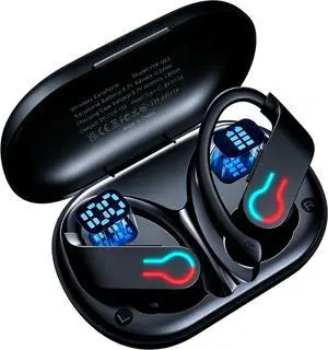 Wireless Earbuds 120hrs Bluetooth 6.1 Headphone Sport 2026 Bluetooth Earbuds with Fast Charging Case Dual LED Display Earphones ENC Noise Cancelling Mic with Easy Button Controls IPX7 Waterproof Wireless Earbuds 120hrs Bluetooth 6.1 Headphone Sport 2026 Bluetooth Earbuds with Fast Charging Case Dual LED Display Earphones ENC Noise Cancelling Mic with Easy Button Controls IPX7 Waterproof