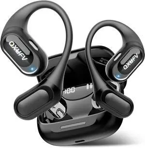 Open Ear Headphones Bluetooth 5.4 Wireless Earbuds Black | HiFi Stereo Open Ear Buds with HD Mic 50H LED Power Display Air Conduction Earbuds AI Translation Earbuds Real Time Open Ear Headphones Bluetooth 5.4 Wireless Earbuds Black | HiFi Stereo Open Ear Buds with HD Mic 50H LED Power Display Air Conduction Earbuds AI Translation Earbuds Real Time