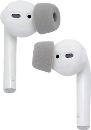 Comply SoftCONNECT | Foam Replacement Earbud Tips for AirPods 1 & 2 Earpods Most Generic Models of Comparable Size | Gray Large Comply SoftCONNECT | Foam Replacement Earbud Tips for AirPods 1 & 2 Earpods Most Generic Models of Comparable Size | Gray Large