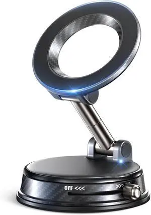 2026 Upgraded Vacuum Magnetic Car Phone Holder 85LBS Strongest Suction & 2600gf Magnetic for Magsafe Car Mount 360° Adjustable Foldable Cell Phone Holders for Your Car for iPhone 17 Pro Max 16 15 2026 Upgraded Vacuum Magnetic Car Phone Holder 85LBS Strongest Suction & 2600gf Magnetic for Magsafe Car Mount 360° Adjustable Foldable Cell Phone Holders for Your Car for iPhone 17 Pro Max 16 15