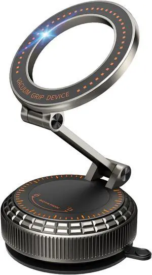 Metal Magnetic Car Phone Holder 360° Adjustable Magsafe Car Phone Mount Vacuum Suction Cup Phone Holders for Your Car for iPhone 17-12 Pro Max Air Plus & Android (Dark Gray) Metal Magnetic Car Phone Holder 360° Adjustable Magsafe Car Phone Mount Vacuum Suction Cup Phone Holders for Your Car for iPhone 17-12 Pro Max Air Plus & Android (Dark Gray)
