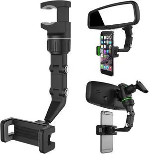 360° Car Rearview Mirror Mount Stand Holder for Cell Phone and GPS 2023 New Universal Adjustable Phone Holder Can Be Fixed and Adjusted Automobile Cradles Suitable for All Phone Models 360° Car Rearview Mirror Mount Stand Holder for Cell Phone and GPS 2023 New Universal Adjustable Phone Holder Can Be Fixed and Adjusted Automobile Cradles Suitable for All Phone Models