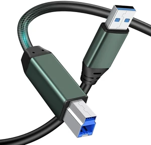 Kumiho USB 3.0 Printer Cable A Male to B Male 5Ft/1.5M Compatible with Scanner, Printers, Desktop External Hard Drivers and More Kumiho USB 3.0 Printer Cable A Male to B Male 5Ft/1.5M Compatible with Scanner, Printers, Desktop External Hard Drivers and More
