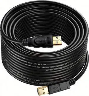USB 2.0 Cable - A-Male to B-Male -Printer/Scanner 10 Feet (3 Meters) USB 2.0 Cable - A-Male to B-Male -Printer/Scanner 10 Feet (3 Meters)