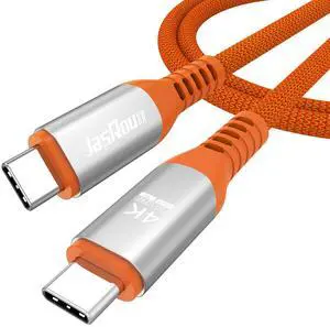 USB C Monitor Cable 3FT, 4K@60Hz Video/20Gbps High-Speed Data Transfer/240W Charging USB 3.2 Gen 2x2 Type C Power Cord Full Function Orange for Portable Monitor Laptop SSD Hub Phone USB C Monitor Cable 3FT, 4K@60Hz Video/20Gbps High-Speed Data Transfer/240W Charging USB 3.2 Gen 2x2 Type C Power Cord Full Function Orange for Portable Monitor Laptop SSD Hub Phone