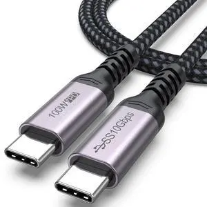 USB C to USB C Data Transfer Cable 3ft, 10Gbps High Speed 4K@60Hz Monitor Video Display 100W Fast Charging USB C 3.2 Gen 2 Full Function Cord for External SSD iPhone17 Galaxy S26 Portable Monitor USB C to USB C Data Transfer Cable 3ft, 10Gbps High Speed 4K@60Hz Monitor Video Display 100W Fast Charging USB C 3.2 Gen 2 Full Function Cord for External SSD iPhone17 Galaxy S26 Portable Monitor