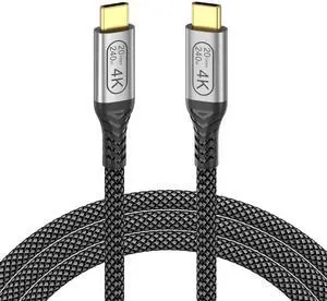 240W USB C to USB C Cable, 3FT USB Type C 3.2 Gen 2x2 Cable 20Gbps Fast Data Transfer, 4K Monitor Display Video Cord Braided for iPhone 17 16 15, MacBook, iPad Pro, Galaxy 25, Portable Monitor 240W USB C to USB C Cable, 3FT USB Type C 3.2 Gen 2x2 Cable 20Gbps Fast Data Transfer, 4K Monitor Display Video Cord Braided for iPhone 17 16 15, MacBook, iPad Pro, Galaxy 25, Portable Monitor