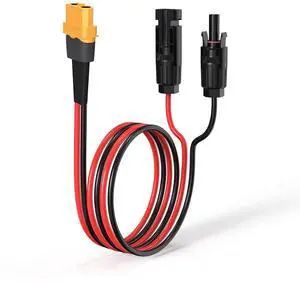 10AWG 2FT XT60 Solar Cable 2 10 25 35 50 75 100FT XT60 Extension Cable Solar Panel Connector to XT60 Connector for Portable Power Station (2FT) 10AWG 2FT XT60 Solar Cable 2 10 25 35 50 75 100FT XT60 Extension Cable Solar Panel Connector to XT60 Connector for Portable Power Station (2FT)