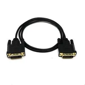 DVI to DVI Cable Adapter - Male DVI-D Dual Link - Cable Converter Supports Monitor, PC, TV, Gaming, Projector - 1080p Full HD 60Hz - Gold Connector 6.6ft / 2 m DVI to DVI Cable Adapter - Male DVI-D Dual Link - Cable Converter Supports Monitor, PC, TV, Gaming, Projector - 1080p Full HD 60Hz - Gold Connector 6.6ft / 2 m