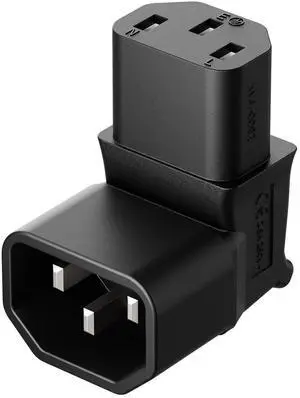 IEC 320 C14 to C13 Power Adapter PDU Plug/Socket Down 90 Degree Wall-Mounted LCD TV AC Connector IEC 3Pole Male to Female 90Degree Down Angle AC Converter IEC 320 C14 to C13 Power Adapter PDU Plug/Socket Down 90 Degree Wall-Mounted LCD TV AC Connector IEC 3Pole Male to Female 90Degree Down Angle AC Converter