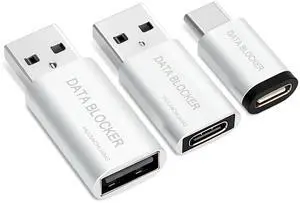 USB C Data Blocker and USB A Data Blocker 3 Pack, Only for Charge, Protect Against Juice Jacking, Refuse Hacking for Safe Charging for Mobile Phone, Pad and More Type C & Type A Device USB C Data Blocker and USB A Data Blocker 3 Pack, Only for Charge, Protect Against Juice Jacking, Refuse Hacking for Safe Charging for Mobile Phone, Pad and More Type C & Type A Device