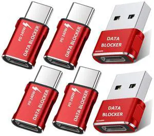 Data Blocker, USB C to C Data Blocker for iphone17 16 15 and Any Mobile Phone Charging, Protect Against Juice Jacking, Refuse Hacking Guaranteed, Only Safe Charging (6-Pack) Data Blocker, USB C to C Data Blocker for iphone17 16 15 and Any Mobile Phone Charging, Protect Against Juice Jacking, Refuse Hacking Guaranteed, Only Safe Charging (6-Pack)