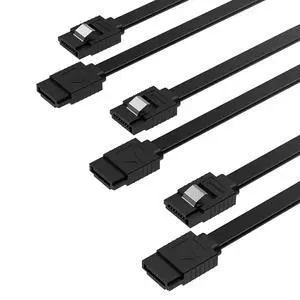 SATA III (6 Gbit/s) Straight Data Cable with Locking Latch for HDD/SSD/CD and DVD Drives (3 Pack 20 Inch) in Black (CB-SFK3) SATA III (6 Gbit/s) Straight Data Cable with Locking Latch for HDD/SSD/CD and DVD Drives (3 Pack 20 Inch) in Black (CB-SFK3)