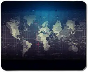 World Map Mouse Pad, Map of The World Mouse Pads for Wireless Mouse Computers Laptop Desk Accessories, 9.5x7.9 Inch World Map Mouse Pad, Map of The World Mouse Pads for Wireless Mouse Computers Laptop Desk Accessories, 9.5x7.9 Inch