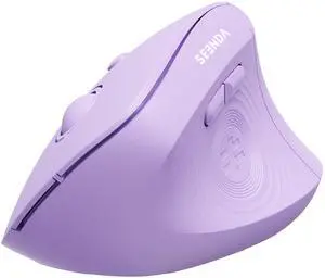 Ergonomic Wireless Mouse, MOU200 Vertical Bluetooth Mouse with 2.4G USB Receiver, Dual Bluetooth, Quiet Clicks, 52° Grip, 3-Level DPI, 83g Right Hand Mouse for Laptop PC Mac Android, Purple Ergonomic Wireless Mouse, MOU200 Vertical Bluetooth Mouse with 2.4G USB Receiver, Dual Bluetooth, Quiet Clicks, 52° Grip, 3-Level DPI, 83g Right Hand Mouse for Laptop PC Mac Android, Purple