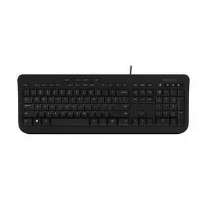 Wired Keyboard 600 Designed by Microsoft Spill Resistant, Quiet Touch Keys, Plug and Play, 4 Hotkeys, Windows Start Key Black Wired Keyboard 600 Designed by Microsoft Spill Resistant, Quiet Touch Keys, Plug and Play, 4 Hotkeys, Windows Start Key Black
