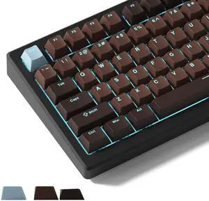 Shine Through Keycaps for Mechanical Keyboard, Retro Brown PBT Keycaps Cherry Profile Key Cap 60 65 75 100 Percent for 61/64/68/84/87/100/104/108 Retro Gaming Mechanical Keyboard Shine Through Keycaps for Mechanical Keyboard, Retro Brown PBT Keycaps Cherry Profile Key Cap 60 65 75 100 Percent for 61/64/68/84/87/100/104/108 Retro Gaming Mechanical Keyboard