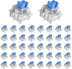 20PCS Blue Clicky Mechanical Keyboard Switches,3-Pin Hot-Swappable Pre-Lubricated Switches,Crisp Click Sound,for Gaming Keyboards & 3D Prints Accessories 20PCS Blue Clicky Mechanical Keyboard Switches,3-Pin Hot-Swappable Pre-Lubricated Switches,Crisp Click Sound,for Gaming Keyboards & 3D Prints Accessories