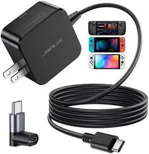 45W USB C Charger for Steam Deck/OLED, 5FT Cable Type C PD 3.0 45 Watt Fast Charging Compatible with Steam Deck, Switch/OLED, iPhone Air/17/16/15, Samsung S25 S24 S23 S22, Pixel, iPad, MacBook 45W USB C Charger for Steam Deck/OLED, 5FT Cable Type C PD 3.0 45 Watt Fast Charging Compatible with Steam Deck, Switch/OLED, iPhone Air/17/16/15, Samsung S25 S24 S23 S22, Pixel, iPad, MacBook
