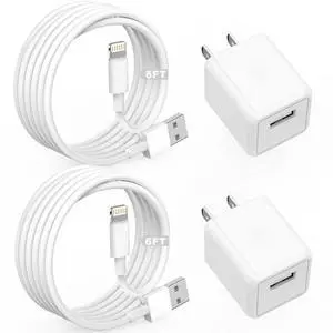 iPhone Charger,Cube iPhone Charger Travel 2Pack 6FT Lightning Cable Cord Quick Fast Charging Cord USB Wall Chargers Travel Plug Adapter for iPhone14/13/12/11/10/X/8 Plus/XR/XS Max/7/SE/iPad,Airpods iPhone Charger,Cube iPhone Charger Travel 2Pack 6FT Lightning Cable Cord Quick Fast Charging Cord USB Wall Chargers Travel Plug Adapter for iPhone14/13/12/11/10/X/8 Plus/XR/XS Max/7/SE/iPad,Airpods