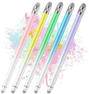5PCS Stylus Pens for Touch Screens, Stylus Pen for iPhone/iPad/Tablet Android/Microsoft/Surface, Compatible with Touch Screens (Purple/Pink/Blue/Green/Yellow) 5PCS Stylus Pens for Touch Screens, Stylus Pen for iPhone/iPad/Tablet Android/Microsoft/Surface, Compatible with Touch Screens (Purple/Pink/Blue/Green/Yellow)