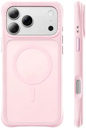 Magnetic for iPhone 17 Pro Case | 20FT Drop Protection, Compatible with MagSafe | Slim Translucent Matte Anti-Fingerprint Shockproof Cover for iPhone 17 Pro 6.3 inch, Chalk Pink Magnetic for iPhone 17 Pro Case | 20FT Drop Protection, Compatible with MagSafe | Slim Translucent Matte Anti-Fingerprint Shockproof Cover for iPhone 17 Pro 6.3 inch, Chalk Pink