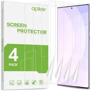 4 Pack Screen Protector Compatible with Samsung Galaxy Note 10 Plus, Soft TPU Film Support Fingerprint Sensor 4 Pack Screen Protector Compatible with Samsung Galaxy Note 10 Plus, Soft TPU Film Support Fingerprint Sensor