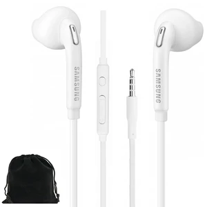 Samung Wired Earbuds Original 3.5mm in-Ear Headphones Galaxy S10, S10 Plus, S10e Plus, Note 10, A71, A31 - Microphone & Volume Remote - Includes Black Velvet Carrying Pouch - White Samung Wired Earbuds Original 3.5mm in-Ear Headphones Galaxy S10, S10 Plus, S10e Plus, Note 10, A71, A31 - Microphone & Volume Remote - Includes Black Velvet Carrying Pouch - White