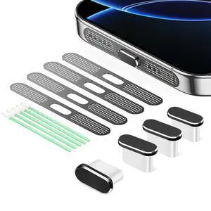 USB C Dust Plug, 4 Pack USB C Port Cover, Type C Charging Port Plug Cover with Speaker Dust Cover, Phone Accessories for iPhone 17, iPhone 15/16/16 Plus/16 Pro/16 Pro Max USB C Dust Plug, 4 Pack USB C Port Cover, Type C Charging Port Plug Cover with Speaker Dust Cover, Phone Accessories for iPhone 17, iPhone 15/16/16 Plus/16 Pro/16 Pro Max