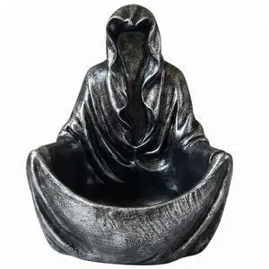 Grim Reaper Cloak Ashtray, Gothic Spooky Ghost Figurine Decor, Dark Style Art Ornamen,Unique Novelty Gift for Home Bar Halloween Grim Reaper Cloak Ashtray, Gothic Spooky Ghost Figurine Decor, Dark Style Art Ornamen,Unique Novelty Gift for Home Bar Halloween