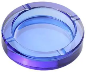 4-Inch Colored Crystal Glass Ashtray 4-Inch Colored Crystal Glass Ashtray