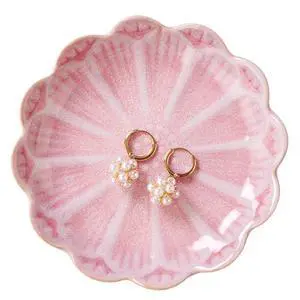 Lotus Ring Holder Dish Small Indoor Ash Tray, Ceramic Dessert Plate Trinket Jewelry Holder Organizing Necklace Earrings for Parents Friends Sister, Pink. All Jewelries Are NOT Included. Lotus Ring Holder Dish Small Indoor Ash Tray, Ceramic Dessert Plate Trinket Jewelry Holder Organizing Necklace Earrings for Parents Friends Sister, Pink. All Jewelries Are NOT Included.