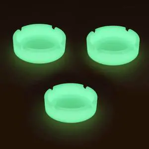 Silicone Ashtray Luminous Ash Tray, Small Ashtrays for Outside Patio Glow in the Dark Ashtray Cute Home Ash Trays High Temperature Heat Resistant, 3 Pack Silicone Ashtray Luminous Ash Tray, Small Ashtrays for Outside Patio Glow in the Dark Ashtray Cute Home Ash Trays High Temperature Heat Resistant, 3 Pack