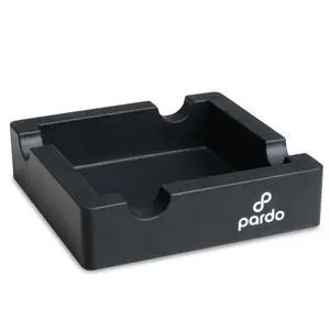 Unbreakable Cigar Ashtray for Outdoors- Large Ring Gauge Designed - Square Matte Black - Ideal for Large Cigars - Indoor/Outdoor Use - 4 Holder Design - 6x6x1.5 inches Unbreakable Cigar Ashtray for Outdoors- Large Ring Gauge Designed - Square Matte Black - Ideal for Large Cigars - Indoor/Outdoor Use - 4 Holder Design - 6x6x1.5 inches