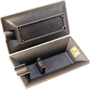 fashion vintage cigar ashtray bronze color household cigar ashtrays single slot design (bronze) fashion vintage cigar ashtray bronze color household cigar ashtrays single slot design (bronze)