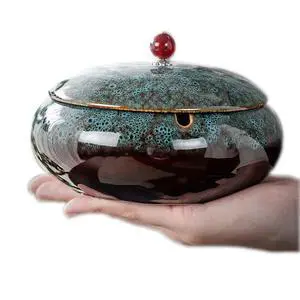 5.7" Ceramic Ashtray with Lids Windproof Cigarette Ashtray for Indoor or Outdoor Use Ash Holder for Smokers Desktop Smoking Ash Tray for Home Office Decoration 5.7" Ceramic Ashtray with Lids Windproof Cigarette Ashtray for Indoor or Outdoor Use Ash Holder for Smokers Desktop Smoking Ash Tray for Home Office Decoration