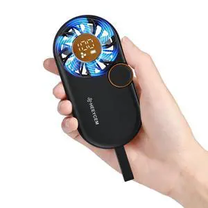 Small Portable Handheld Fan,5- Speeds Powerful Mini Personal Fan, Rechargeable Fans with Smart LED Display,Lightweigh, for Outdoor,Women Makeup, Kids,Summer Gifts for Girl & Women (Black) Small Portable Handheld Fan,5- Speeds Powerful Mini Personal Fan, Rechargeable Fans with Smart LED Display,Lightweigh, for Outdoor,Women Makeup, Kids,Summer Gifts for Girl & Women (Black)