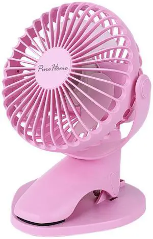 Portable Clip Fan Battery Operated,3 Speeds USB Rechargeable Mini Table Fan with Strong Airflow,360°Rotation Ultra Quiet Personal Desk Fan for Home Office Bedroom Dorm Stroller Camping- Pink Portable Clip Fan Battery Operated,3 Speeds USB Rechargeable Mini Table Fan with Strong Airflow,360°Rotation Ultra Quiet Personal Desk Fan for Home Office Bedroom Dorm Stroller Camping- Pink