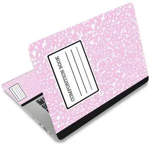 Laptop Skin Sticker Decal,12" 13" 13.3" 14" 15" 15.4" 15.6 inch Laptop Vinyl Skin Sticker Cover Art Protector Notebook PC (2 Wrist Pad Skins Included), Decorative Waterproof, Pink Composition Book Laptop Skin Sticker Decal,12" 13" 13.3" 14" 15" 15.4" 15.6 inch Laptop Vinyl Skin Sticker Cover Art Protector Notebook PC (2 Wrist Pad Skins Included), Decorative Waterproof, Pink Composition Book