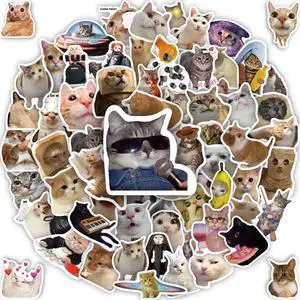 100 Pcs Cat Stickers, Funny Cat Meme Stickers, Cute Kitten Decals for Laptop Water Bottles Phone Guitar Luggage, Waterproof Vinyl Decals for Adults Kids Teens Boys Girls 100 Pcs Cat Stickers, Funny Cat Meme Stickers, Cute Kitten Decals for Laptop Water Bottles Phone Guitar Luggage, Waterproof Vinyl Decals for Adults Kids Teens Boys Girls