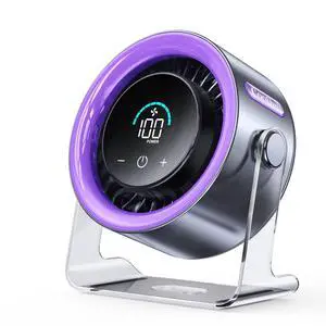 USB Desk Fan for Bedroom: 100 Speeds Digital Display Quiet Portable Fan with Turbo Airflow, 120° Rotating Small Rechargeable Battery Desktop & Wall-Mounted Fans for Bedroom Home Office USB Desk Fan for Bedroom: 100 Speeds Digital Display Quiet Portable Fan with Turbo Airflow, 120° Rotating Small Rechargeable Battery Desktop & Wall-Mounted Fans for Bedroom Home Office