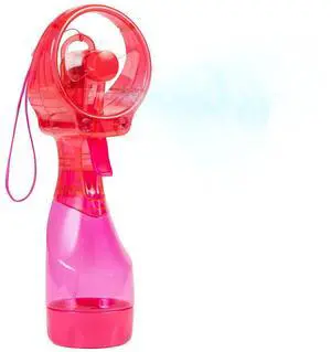 Deluxe Handheld Battery Powered Water Misting Fan with Wrist Wrap (Strawberry Pink) Deluxe Handheld Battery Powered Water Misting Fan with Wrist Wrap (Strawberry Pink)