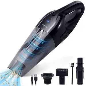 Portable Handheld Vacuum Cordless 10,000Pa Suction Power, Lightweight 1.8 lbs, Washable HEPA Filter, LED Light, Quiet, 800ml Dustbin, Perfect for Home Portable Handheld Vacuum Cordless 10,000Pa Suction Power, Lightweight 1.8 lbs, Washable HEPA Filter, LED Light, Quiet, 800ml Dustbin, Perfect for Home