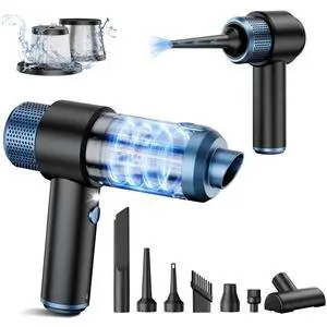 Handheld Car Vacuum Cleaner Cordless, 15000PA High Power Vacuum & Air Duster, 4-in-1 Portable Mini Vacuum with LED Light, Hand Held Vacuum Cleaner for Car Home Office Handheld Car Vacuum Cleaner Cordless, 15000PA High Power Vacuum & Air Duster, 4-in-1 Portable Mini Vacuum with LED Light, Hand Held Vacuum Cleaner for Car Home Office