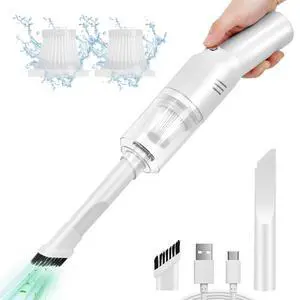 Wireless Mini Car Vacuum Cleaner(400g) Portable Rechargeable,Handheld Vacuums, Mini but Mighty Dust Busters Cordless Rechargeable,Hand Held Vac for Car/Desk V06/white Wireless Mini Car Vacuum Cleaner(400g) Portable Rechargeable,Handheld Vacuums, Mini but Mighty Dust Busters Cordless Rechargeable,Hand Held Vac for Car/Desk V06/white
