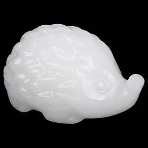Natural White Jade Crystal Hedgehog Sculpture Cute Charm for Love Desk Ornament Energy Booster Healing Crystal Ornament Wealth Hedgehog Decor Handmade Art Piece Natural White Jade Crystal Hedgehog Sculpture Cute Charm for Love Desk Ornament Energy Booster Healing Crystal Ornament Wealth Hedgehog Decor Handmade Art Piece