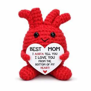 Handmade Crochet Heart Mom Thanks Gifts Thoughtful Easter Basket Filler for Stepmother Godmother Mama from Son Daughter, Mother' Day Special Idea Desktop Spring Decoration for Home & Office Handmade Crochet Heart Mom Thanks Gifts Thoughtful Easter Basket Filler for Stepmother Godmother Mama from Son Daughter, Mother' Day Special Idea Desktop Spring Decoration for Home & Office