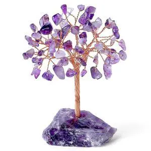 Natural Amethyst Crystal Tree Purple Gifts for Women Mom Office Desk Decor Cubicle Decorations Meditation Accessories 3.93"-4.52" Money Fengshui Trees of Life Natural Amethyst Crystal Tree Purple Gifts for Women Mom Office Desk Decor Cubicle Decorations Meditation Accessories 3.93"-4.52" Money Fengshui Trees of Life