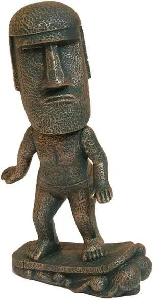 Moai Statue Decor 6-Inch Easter Island Ornament, Resin Stone Sculpture for Home Shelf Accents, Antique Desktop Decoration Accessories for Office Shelf (Surfing) Moai Statue Decor 6-Inch Easter Island Ornament, Resin Stone Sculpture for Home Shelf Accents, Antique Desktop Decoration Accessories for Office Shelf (Surfing)