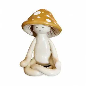Meditation Mushroom Resin Statue - Cute Meditation Mushroom Statue for Desk Living Room Resin Figurine for Home Patio Office Decoration Cute Plant Statues for Tabletop Garden Backyard Decor Meditation Mushroom Resin Statue - Cute Meditation Mushroom Statue for Desk Living Room Resin Figurine for Home Patio Office Decoration Cute Plant Statues for Tabletop Garden Backyard Decor